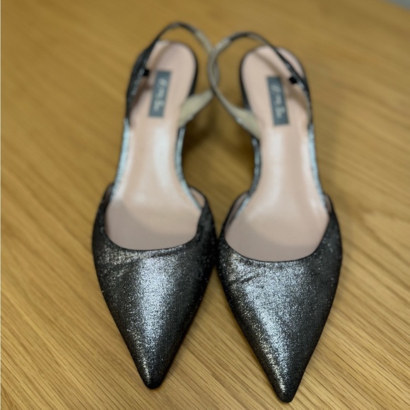 SJP by Sarah Jessica Parker Glitter Slingback Heels - Size 40 (US 9.5) - Picture 7 of 13